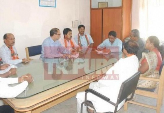 BJP placed deputation to Chief Engineer BJP placed deputation to Chief Engineer
